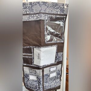 Thirty-One Wall Hang Up Home Organizer Woodblock Floral Very Good Condition